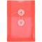 JAM Paper 4.25" x 6.25" Open End Plastic Envelopes with Button and String Closure, 24ct.